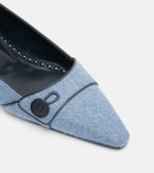 Manolo Blahnik Lulamae herringbone ballet flats
