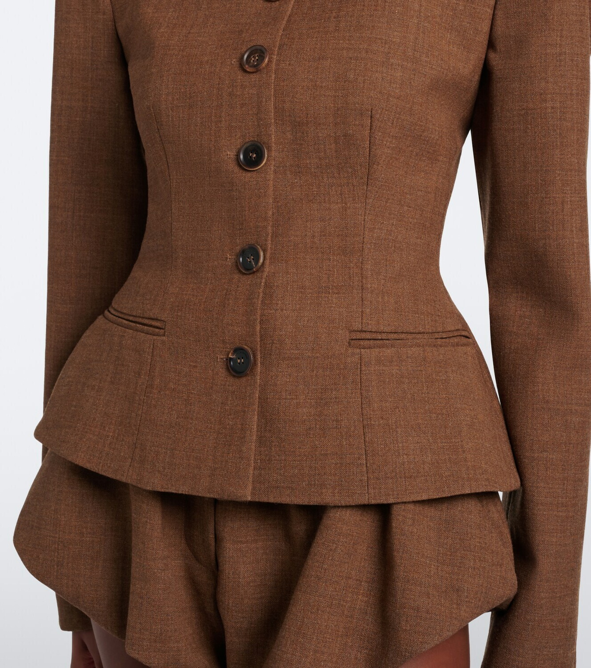 Magda Butrym Peplum virgin wool jacket