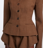 Magda Butrym Peplum virgin wool jacket