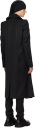 Julius Black Covered Neck Coat