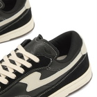 Stepney Workers Club Men's Casson S-Strike Leather Suede Sneaker in Black