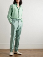 TOM FORD - Silk-Blend Satin Shirt - Green
