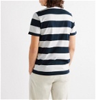 Albam - Striped Cotton-Jersey T-Shirt - Blue