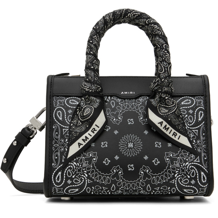 Photo: AMIRI Black Bandana Micro Triangle Bag
