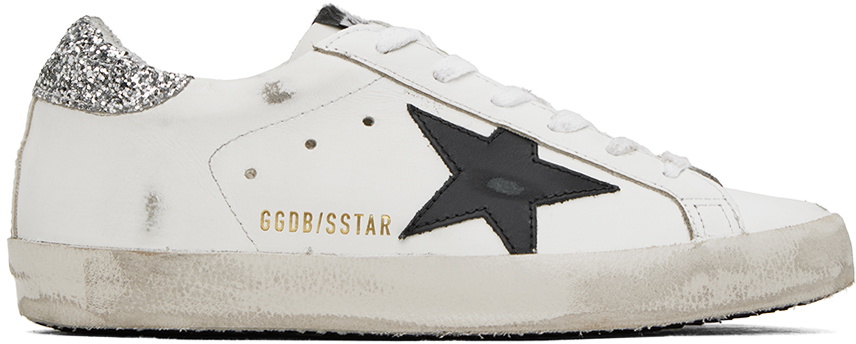 Golden Goose SSENSE Exclusive White Super-Star Sneakers Golden Goose ...