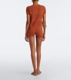 Melissa Odabash Helena pointelle cotton shorts