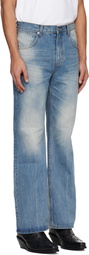 TONYWACK Blue Flared-Leg Jeans