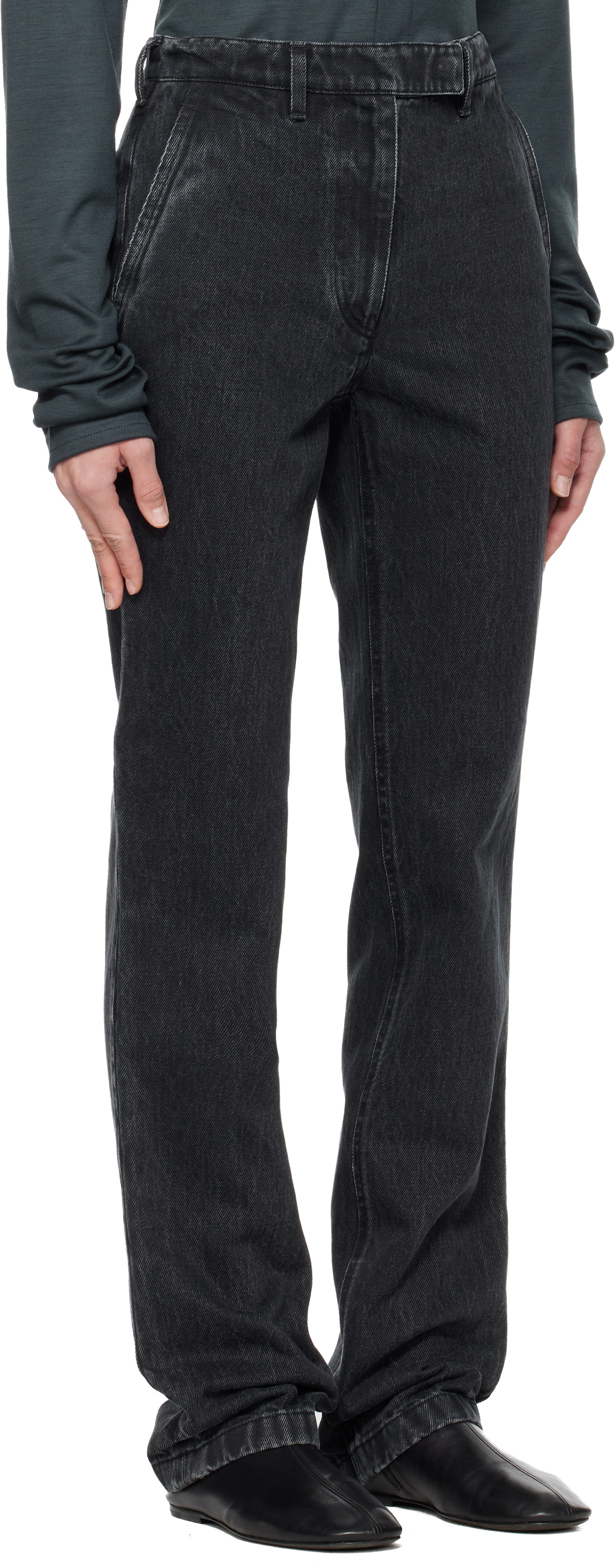 Rier Black Faded Jeans