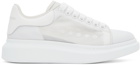 Alexander McQueen White Mesh Oversized Sneakers