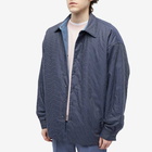 Acne Studios Men's Oddy Reversible Padded Shirt Jacket in Dark Blue