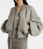 Rick Owens Secchia alpaca and wool-blend bomber jacket