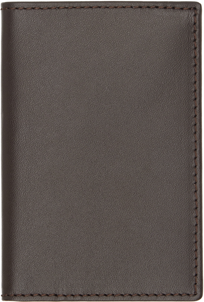 COMME des GARÇONS WALLETS Brown Classic Bifold Card Holder