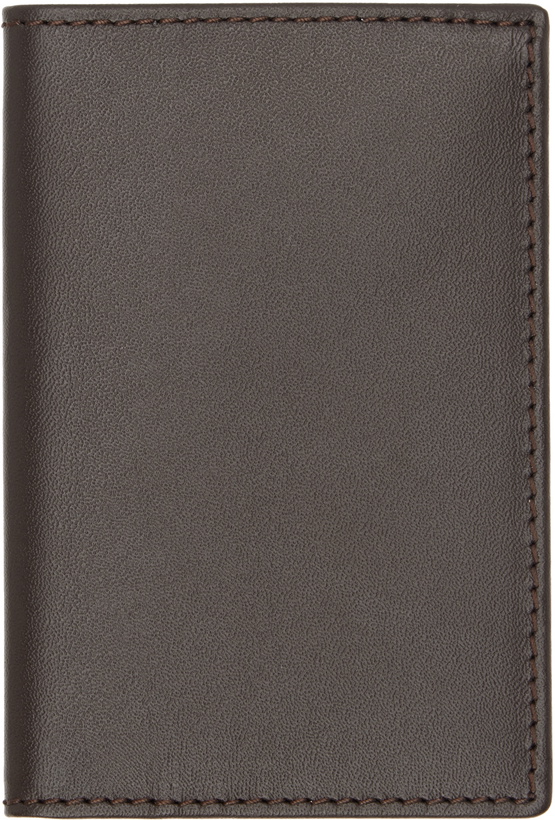 Photo: COMME des GARÇONS WALLETS Brown Classic Bifold Card Holder
