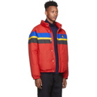 Polo Ralph Lauren Red Down Logo Sport Puffer