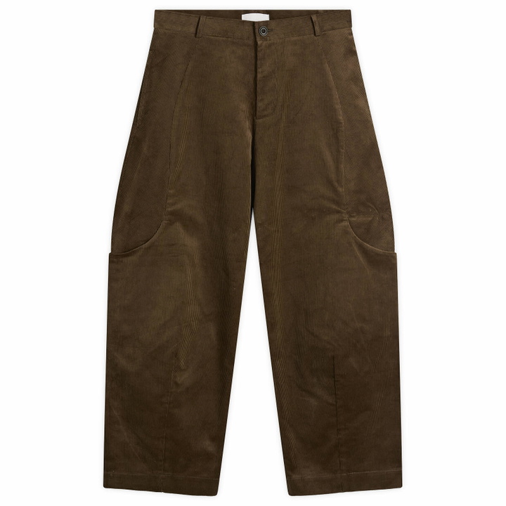 Photo: Sage Nation Men's Malay Cord Trouser in Mushroom Brown