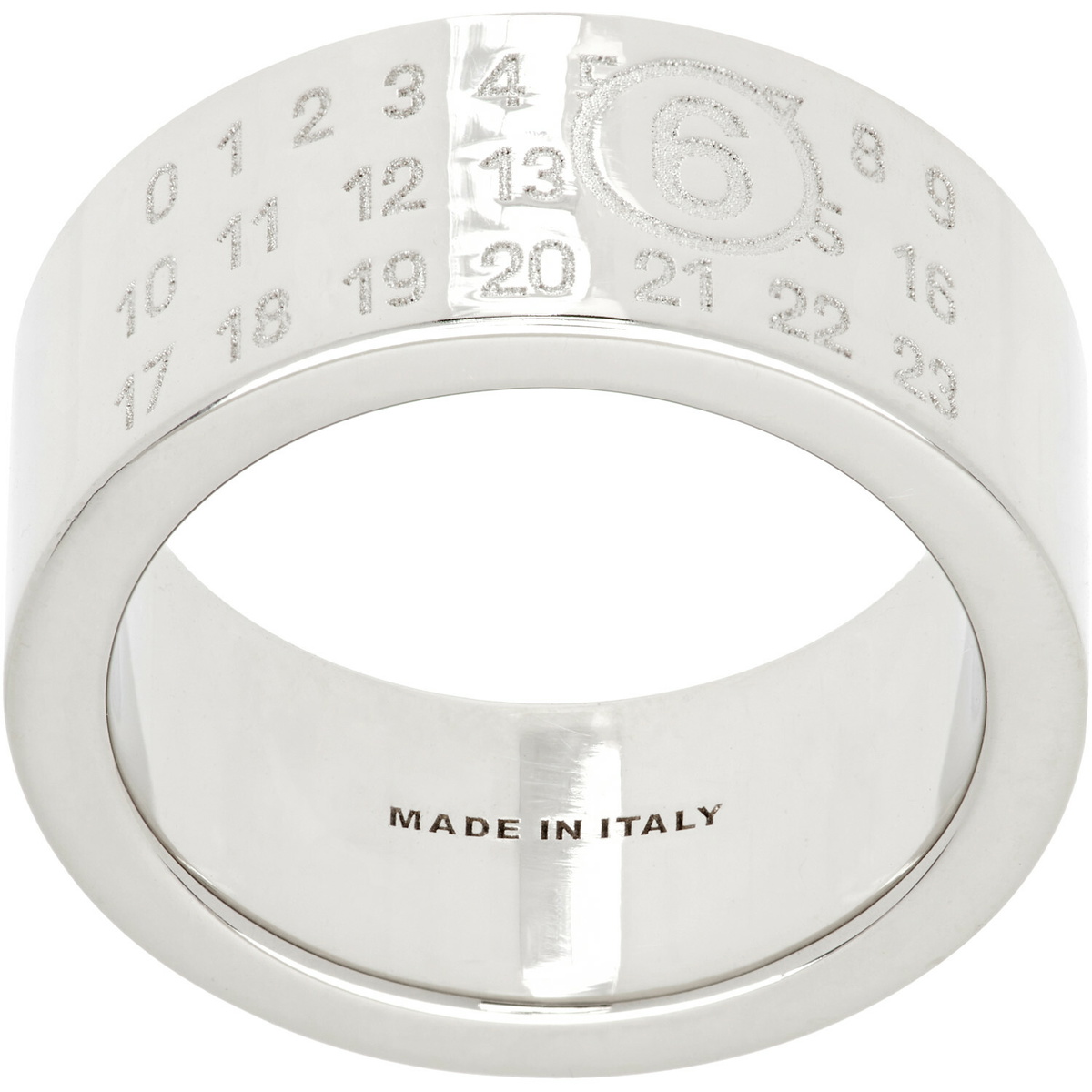 MM6 Maison Margiela Numeric Minimal Signature Ring