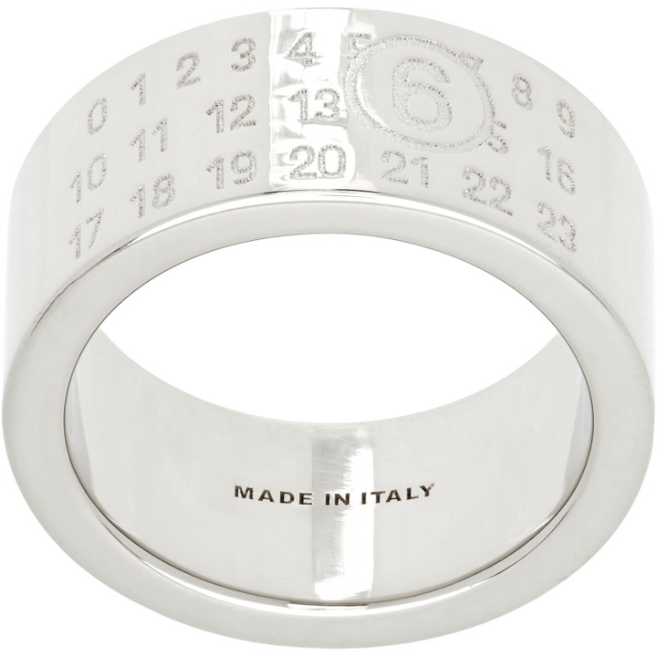 Photo: MM6 Maison Margiela Numeric Minimal Signature Ring