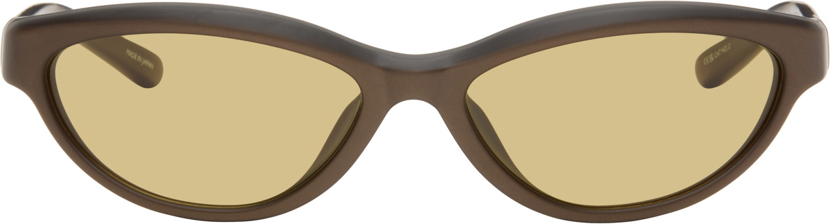 JACQUEMUS Brown 'The Curvo' Sunglasses