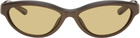JACQUEMUS Brown 'The Curvo' Sunglasses