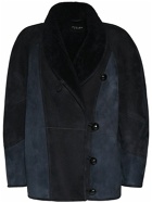 MARANT ETOILE Abeni Lambfur Leather Jacket