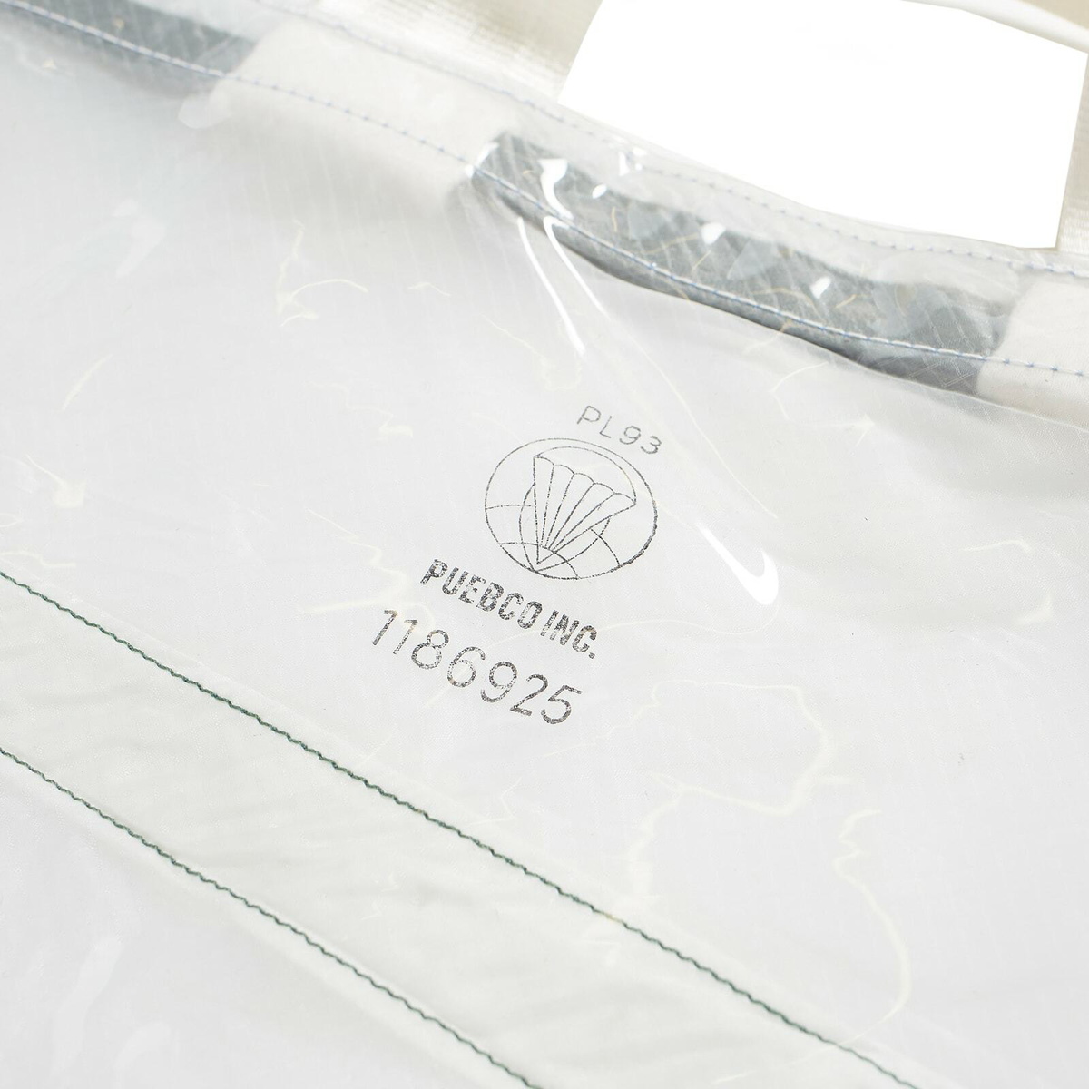 Puebco Covered Parachute Shoulder Bag in White 