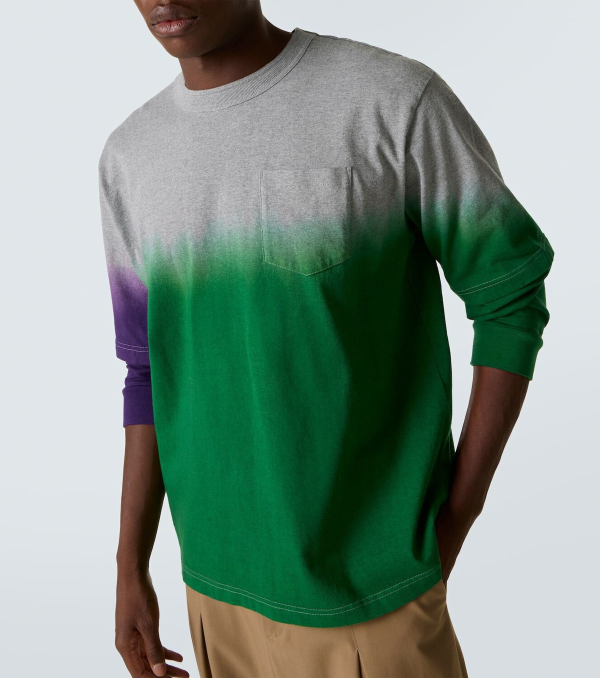 Sacai Dyed cotton sweatshirt
