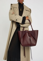 Gabriela Hearst Marija Leather Tote bag - Bordeaux - One Size
