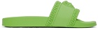 Versace Green Palazzo Slides