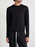 Rick Owens - Slim-Fit Virgin Wool Sweater - Black