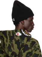 BAPE Black One Point Knit Beanie
