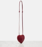 Alaïa Le Cœur suede shoulder bag