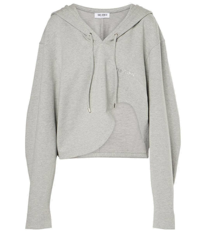 Photo: The Attico Asymmetric cotton-blend jersey hoodie
