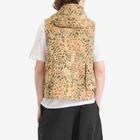 Engineered Garments Men's Field Vest in Brown Leopard Print