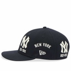 New Era New York Yankees AOE Pre Curved 59Fifty Cap in Navy