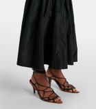 Staud Hawthorne taffeta-trimmed ponte maxi skirt