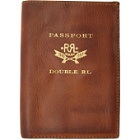 RRL Brown Leather Passport Holder