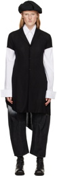 Y's Black Asymmetric Blazer