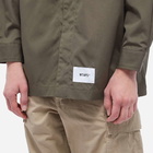 WTAPS Men's Huey Poplin Shirt in Olive Drab