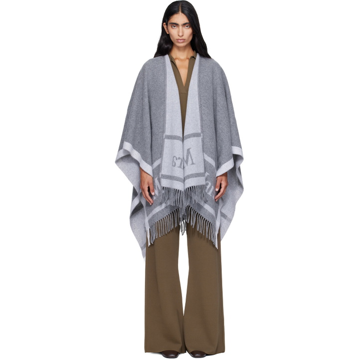 Photo: Max Mara Gray Hildestole Scarf