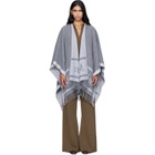Max Mara Gray Hildestole Scarf