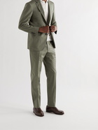 CANALI - Kei Slim-Fit Stretch-Cotton Twill Suit Jacket - Green - IT 46