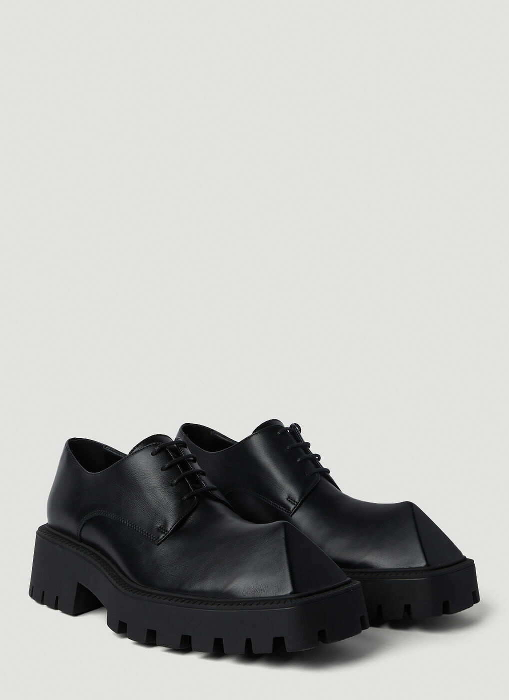 Balenciaga Rhino Derby Lace Up Shoes female Black