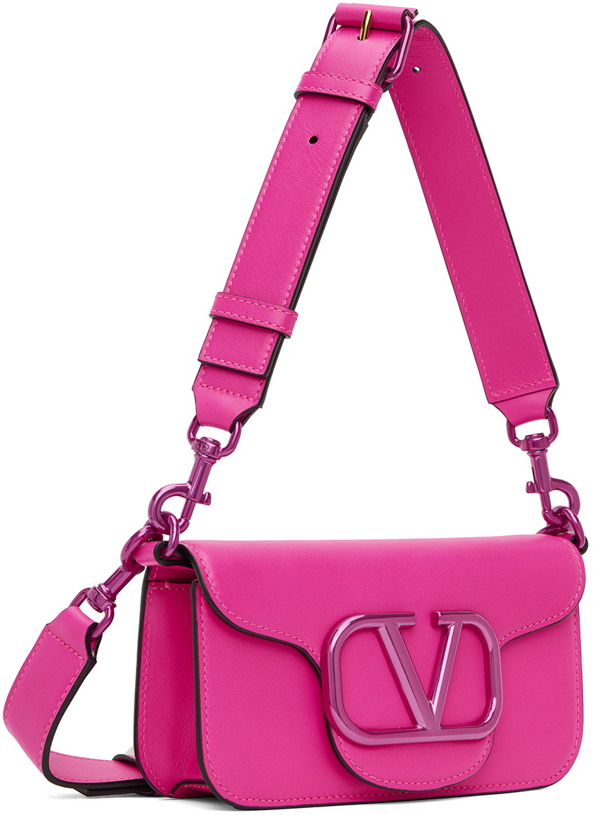 Loco Small Toile Iconographe Shoulder Bag in Pink - Valentino