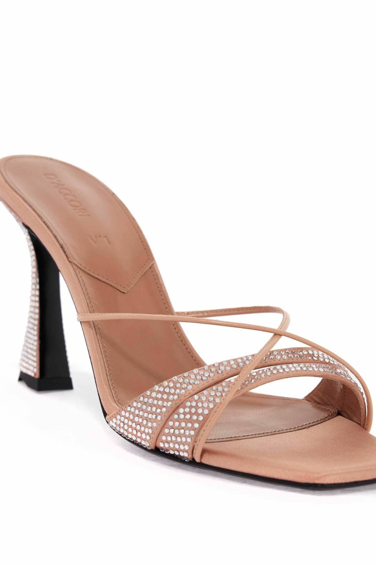 D'ACCORI satin lust mules for Pink