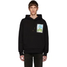 AMI Alexandre Mattiussi Black Postcard Print Hoodie