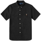 Polo Ralph Lauren Men's Short Sleeve Oxford Button Down Shirt in Polo Black