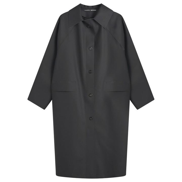 Photo: KASSL Editions Women's Original Below Rubber Mac Jacket in Black