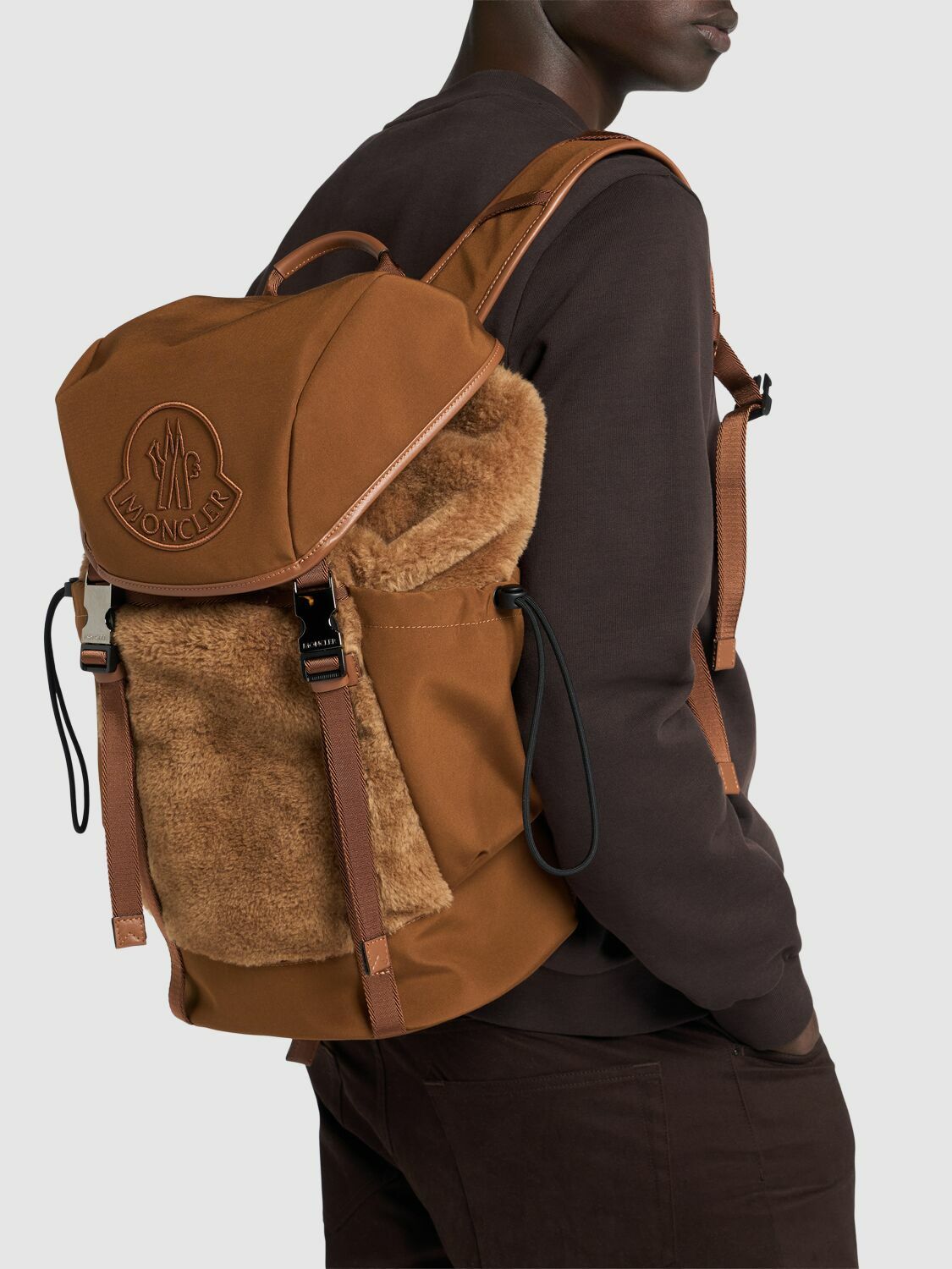 MONCLER Soft Virgin Wool Backpack Moncler display picture 3