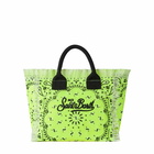 MC2 Saint Barth Colette Fluo Yellow Handbag With Bandanna Print