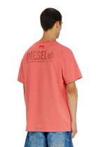Diesel T-shirt with transparent back logo - T-Shirts - Unisex - Red